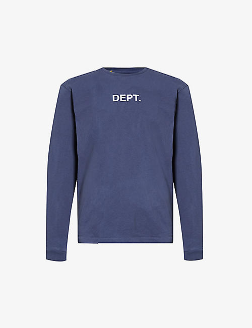 GALLERY DEPT: Logo-print long-sleeved cotton-jersey T-shirt
