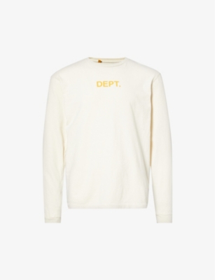 GALLERY DEPT: Logo-print long-sleeved cotton-jersey T-shirt