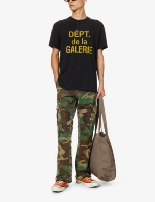 Shop Gallery Dept. Gallery Dept Mens Camo La Camo Straight-leg Cotton Trousers