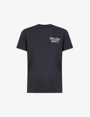 GALLERY DEPT. GALLERY DEPT MEN'S BLACK SOUVENIR LOGO-PRINT COTTON-JERSEY T-SHIRT