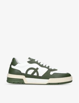 LOCI: Atom logo-appliqué vegan leather trainers