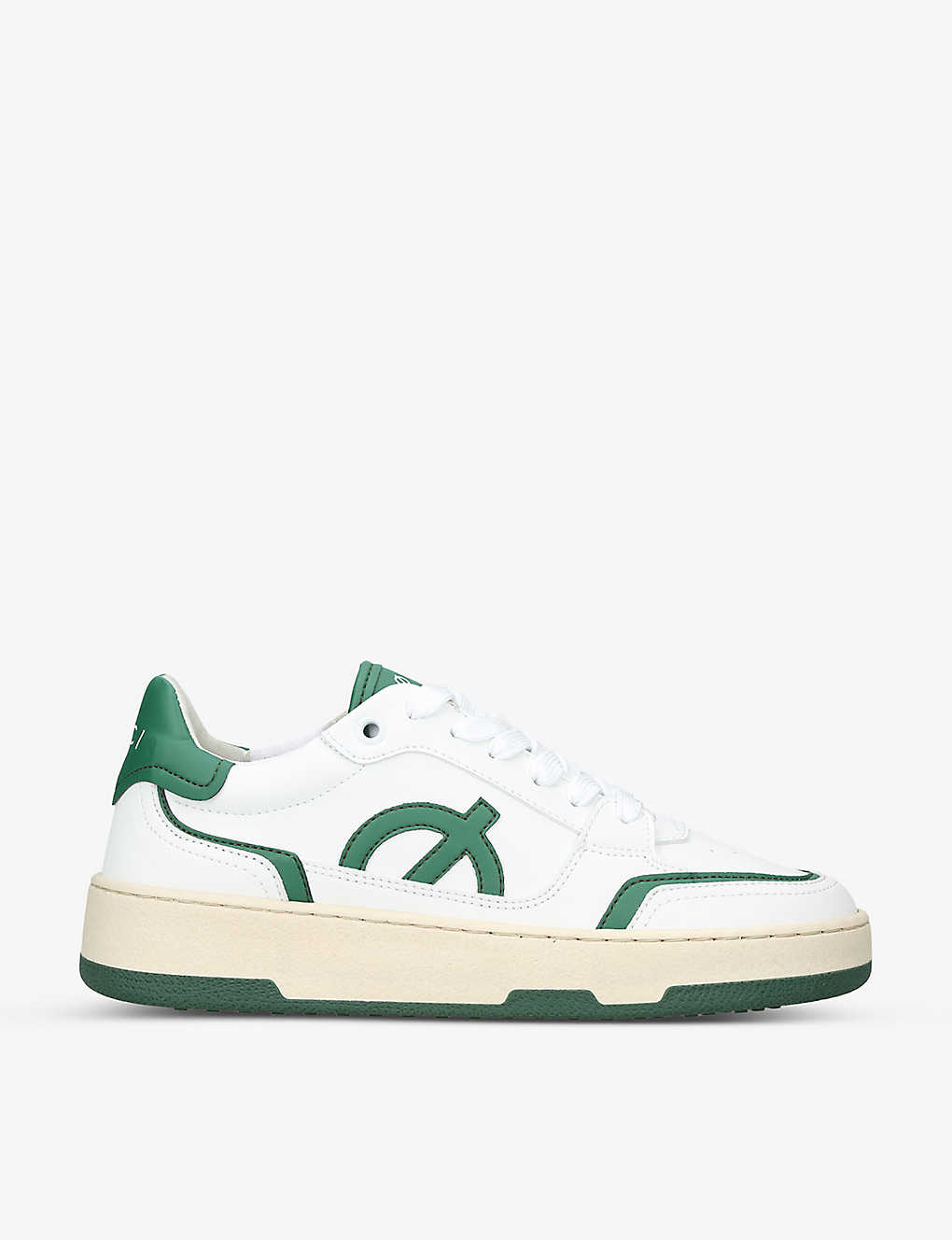 Loci Neo Logo-appliqué Vegan-leather Low-top Trainers In Green