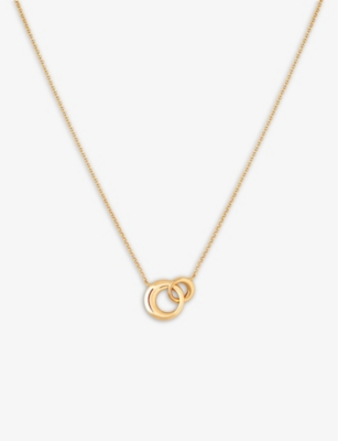 Astrid & Miyu Dome 18ct Yellow Gold-plated Recycled Sterling-silver Link Chain Necklace