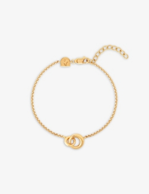 Astrid & Miyu Dome 18ct Yellow Gold-plated Recycled Sterling-silver Link Bracelet