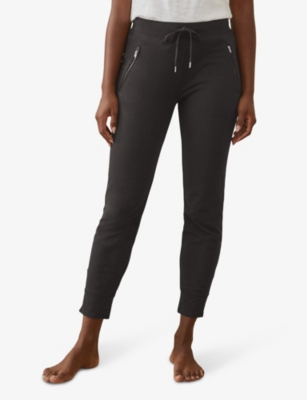 THE WHITE COMPANY: Zip-pocket slim-fit organic-cotton jogging bottom