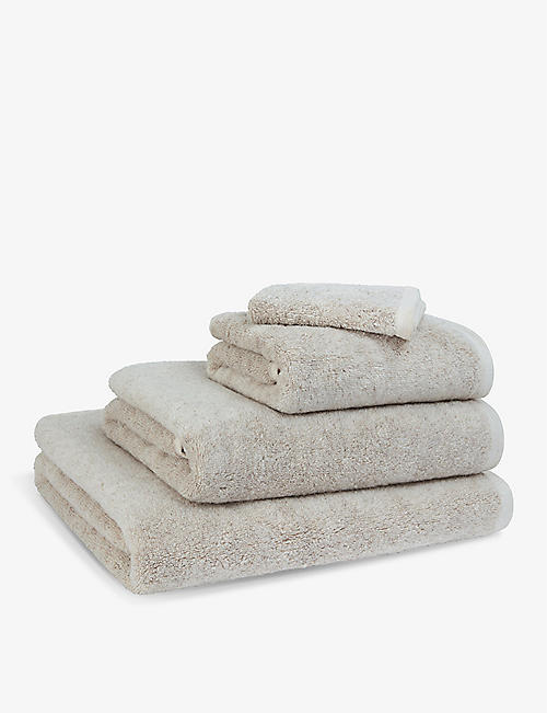 THE WHITE COMPANY: Spa Indulgent cotton and hemp-blend hand towel 50cm x 90cm