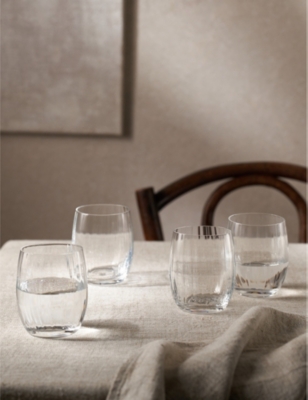 The White Company Clear Skye Optic Tumbler Glasses Set Of Four