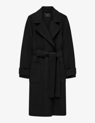 JOSEPH - Arline double-faced belted-waist wool and cashmere-blend