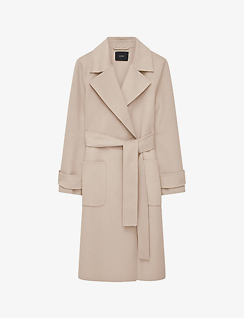 JOSEPH: Arline belted wool and cashmere-blend coat