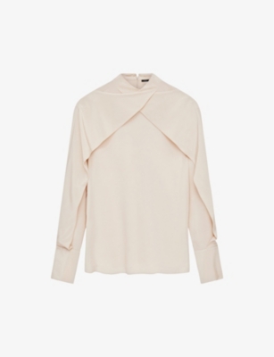 JOSEPH - Bailie ruffle-trim silk blouse | Selfridges.com