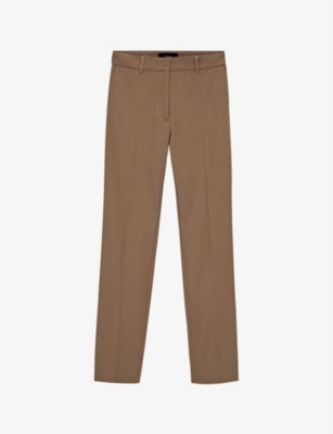 J.HOFFMAN'S Straight Leg Pocketed Pants in Camel