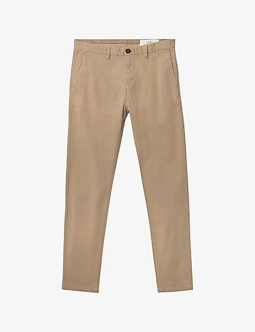 IKKS: Regular-fit straight-leg stretch-cotton trousers