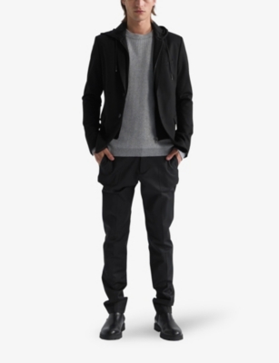 Reversible Jacket With Hood Noir Ikks - Men