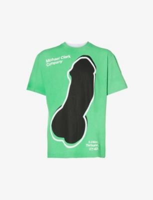 Jw Anderson Michael Clark Cotton T-shirt In Green