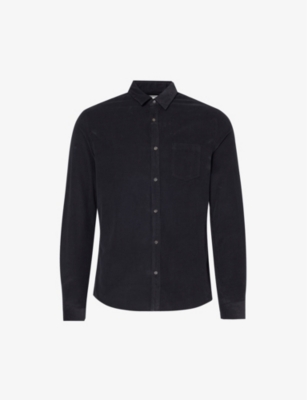 IKKS: Velvet patch-pocket velvet shirt