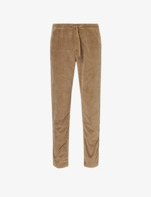 IKKS: Corduroy-textured drawstring-waist stretch-cotton jogging bottoms