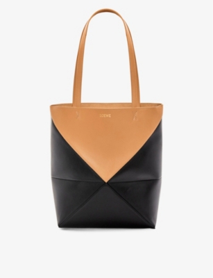 LOEWE: Puzzle Fold medium leather tote bag