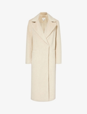 PRETTY LAVISH: Ezra notched-lapel regular-fit woven coat