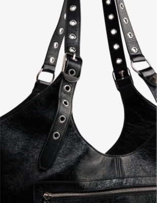 Shop Balenciaga Womens Black Le Cagole Leather Tote Bag