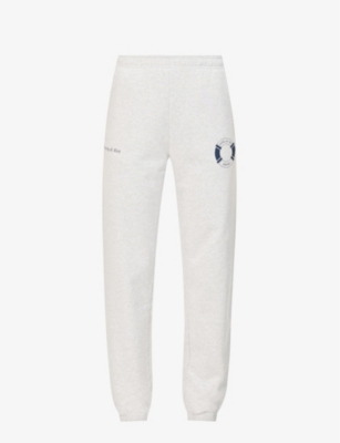 SPORTY & RICH: Sporty & Rich x Hotel du Cap-Eden-Roc Buoy logo-print cotton-blend jogging bottoms