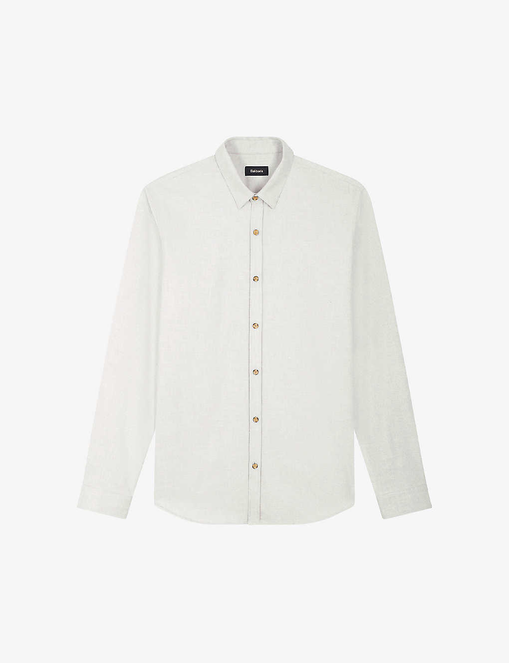 Balibaris Mens Natural Mercer Semi-fit Cotton Shirt
