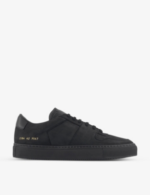 COMMON PROJECTS COMMON PROJECTS MEN'S BLACK NUBUCK DECADES LEATHER LOW-TOP TRAINERS