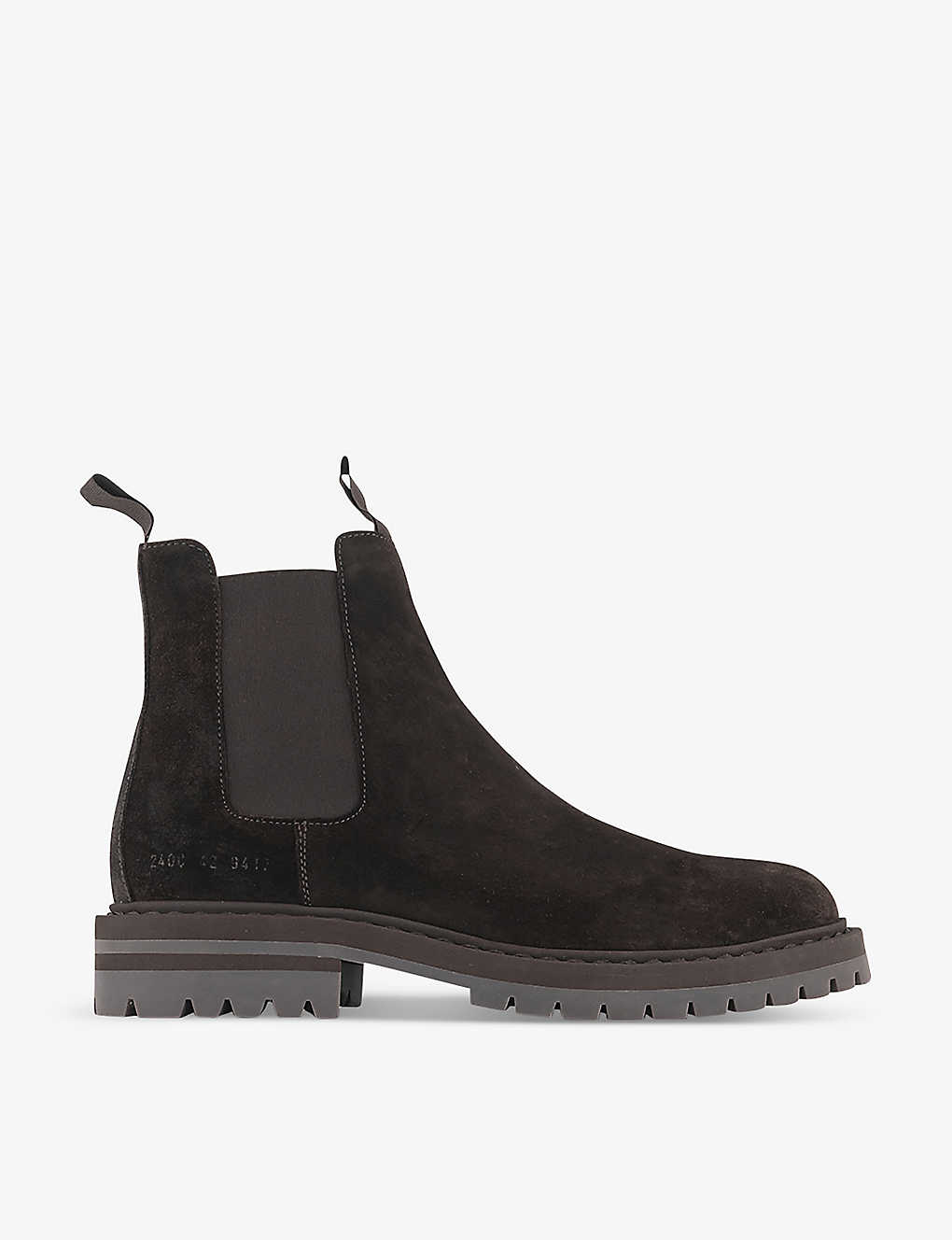 Shop Common Projects Suede Chelsea Boots In Brown