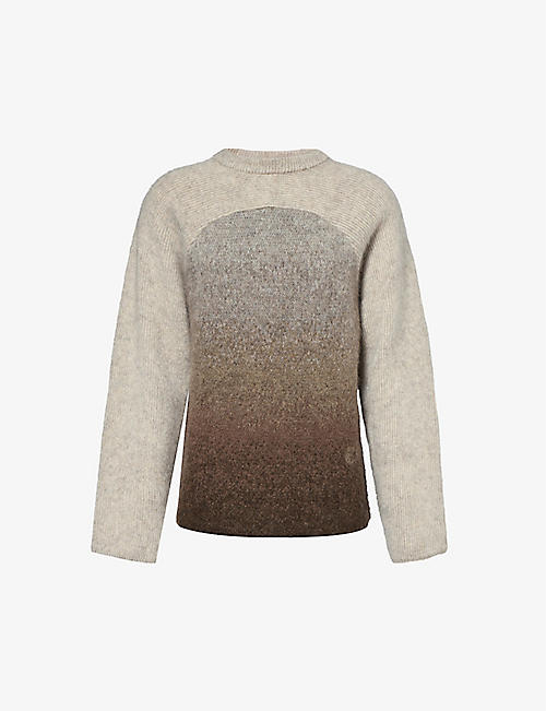 ERL: Gradient-effect regular-fit wool-blend jumper