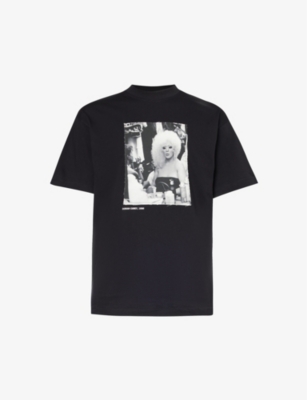 Honey Dijon Mens Black Chantal Graphic-print Cotton-jersey T-shirt