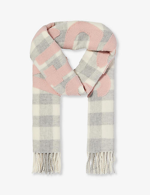 ACNE STUDIOS: Veda tasselled-trim wool-blend scarf