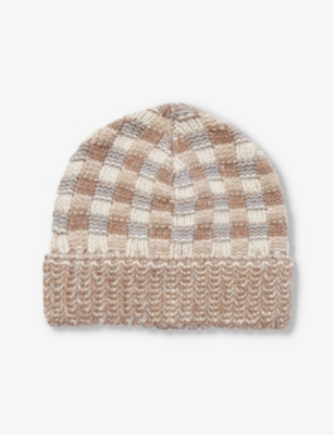 Gabriela Hearst Kaja Cashmere Beanie In Ivory Multi