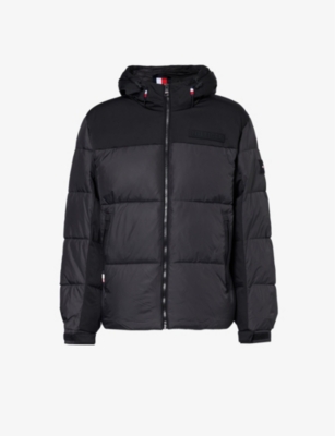 TOMMY HILFIGER: Branded quilted regular-fit shell jacket