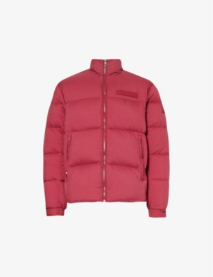 Shop Tommy Hilfiger Mens Rouge New York Brand-patch Relaxed-fit Woven-down Jacket