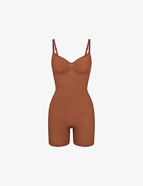 SKIMS: Seamless Sculpt fitted stretch-woven playsuit
