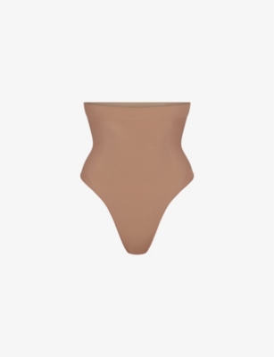 Gymshark Seamless Dipped Front Thong - Archive Brown