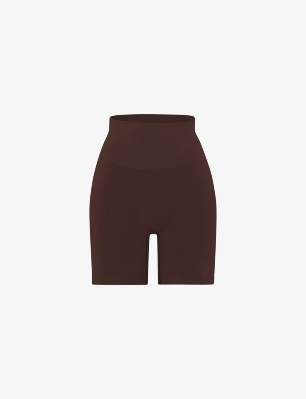 The Smoothing double-waistband stretch-woven shorts