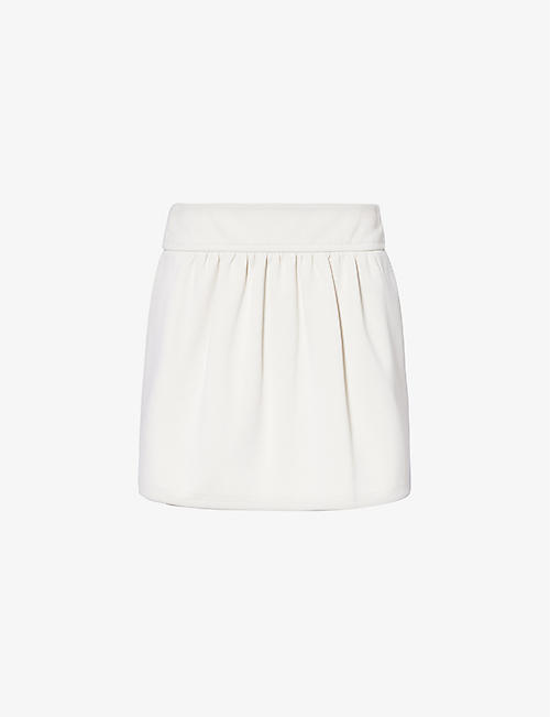 MAX MARA: Nettuno side-pocket woven mini skirt