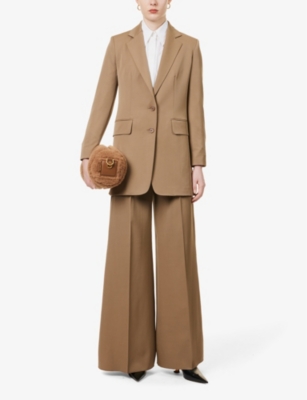 Caprile single-breasted wool-blend blazer
