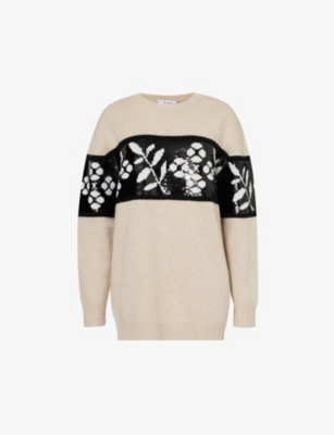 MAX MARA: Faggi sequin-embellished wool and cashmere-blend jumper