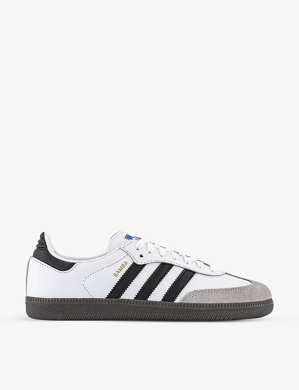 Shop Adidas Originals Samba Og Logo-print Leather Low-top Trainers In White