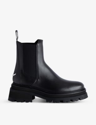 ZADIG&VOLTAIRE: Ride logo-plaque leather Chelsea boots