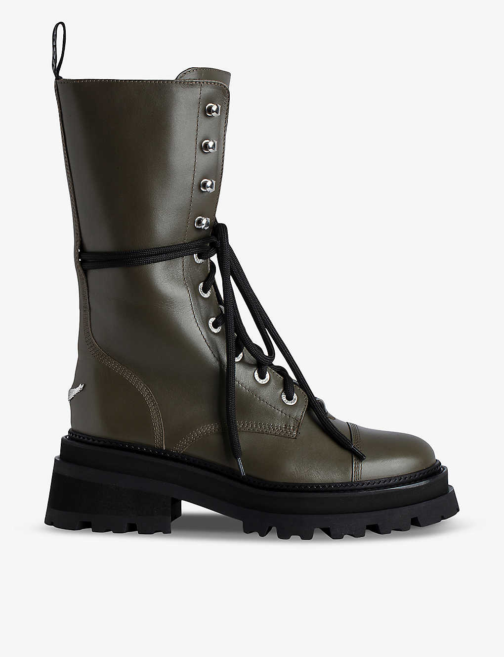 Zadig & Voltaire Ride High Ankle Boots In Military