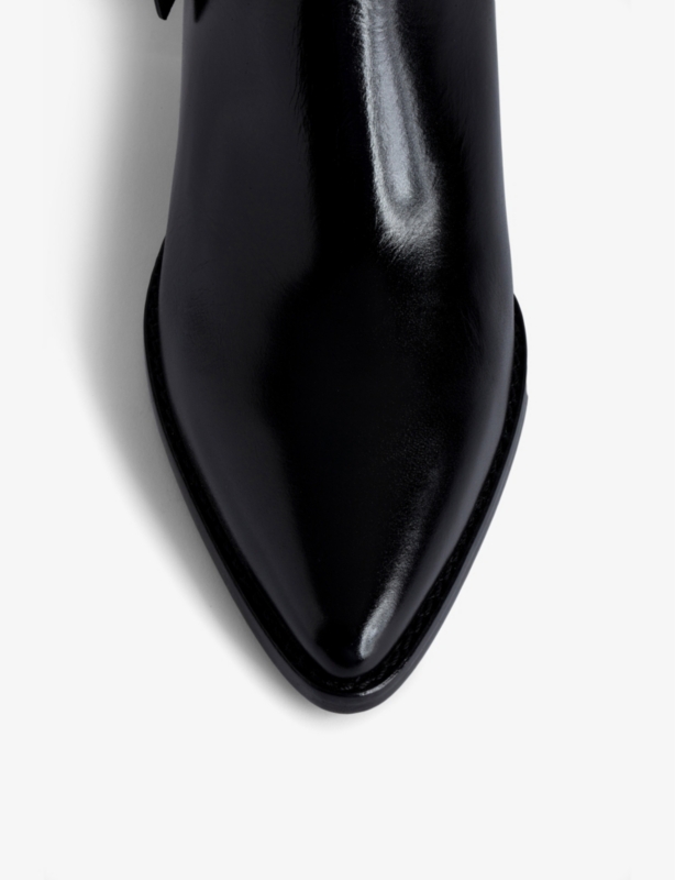 Tyler buckle-embellished leather ankle boots
