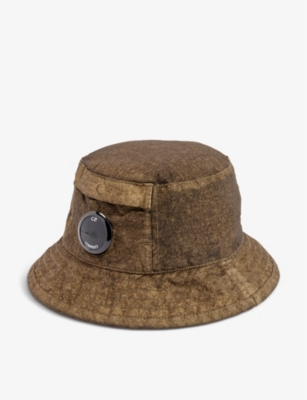 CP COMPANY Widebrim brandedlens woven bucket hat