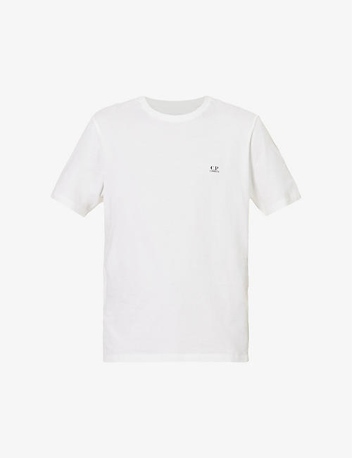 CP COMPANY: Logo-print crewneck cotton-jersey T-shirt