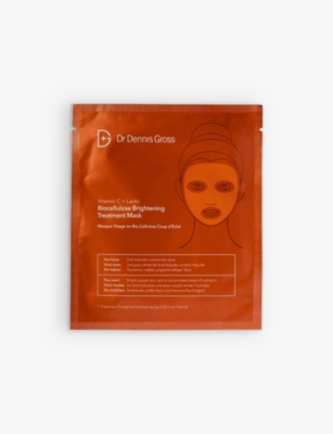 Dr Dennis Gross Skincare Vitamin C Lactic Biocellulose Brightening Treatment Mask