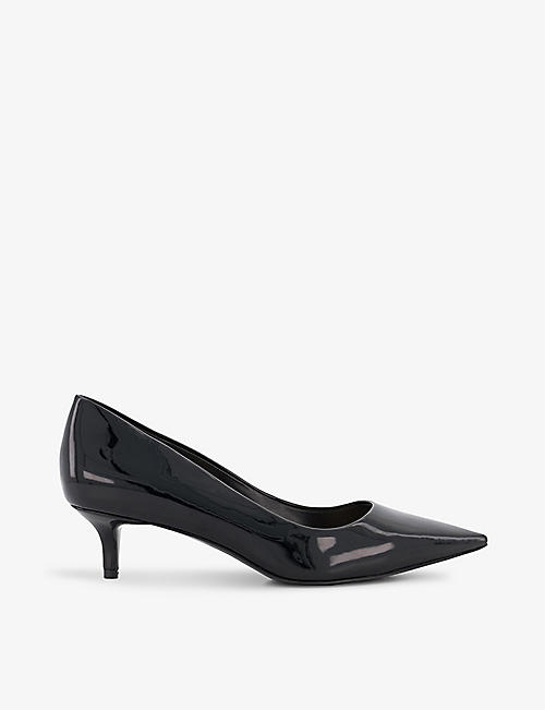 DUNE: Advanced patent faux-leather kitten-heel courts