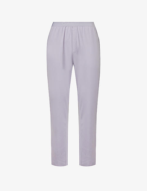 CALVIN KLEIN: Branded-waistband stretch cotton-blend pyjama bottoms
