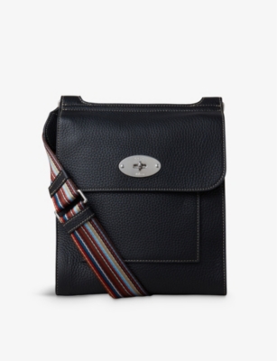 MULBERRY MULBERRY WOMEN'S BLACK X PAUL SMITH ANTONY LEATHER MESSENGER BAG 