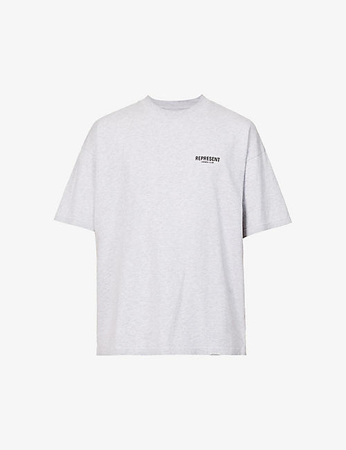 REPRESENT: Owners' Club graphic-print relaxed-fit cotton-jersey T-shirt